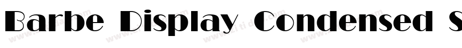 Barbe Display Condensed SSi Condensed字体转换